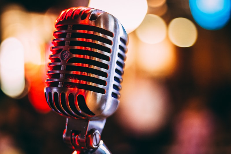 Rapper with microphone